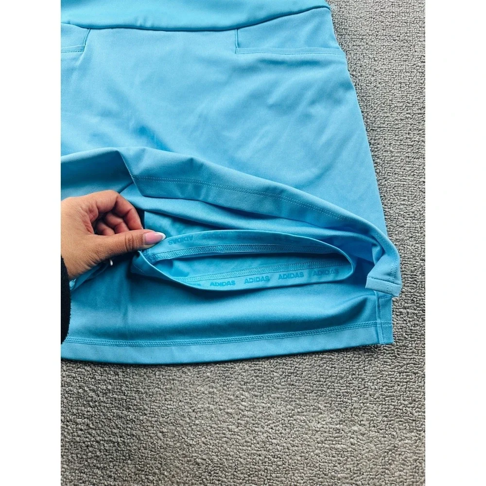 Adidas Skort Women XS Blue Athletic‎ Pockets Stretch Pull On Tennis Activewear